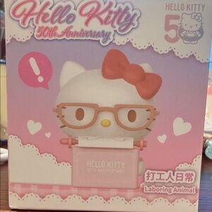 Hello Kitty 50th Anniversary Pink and White Figure